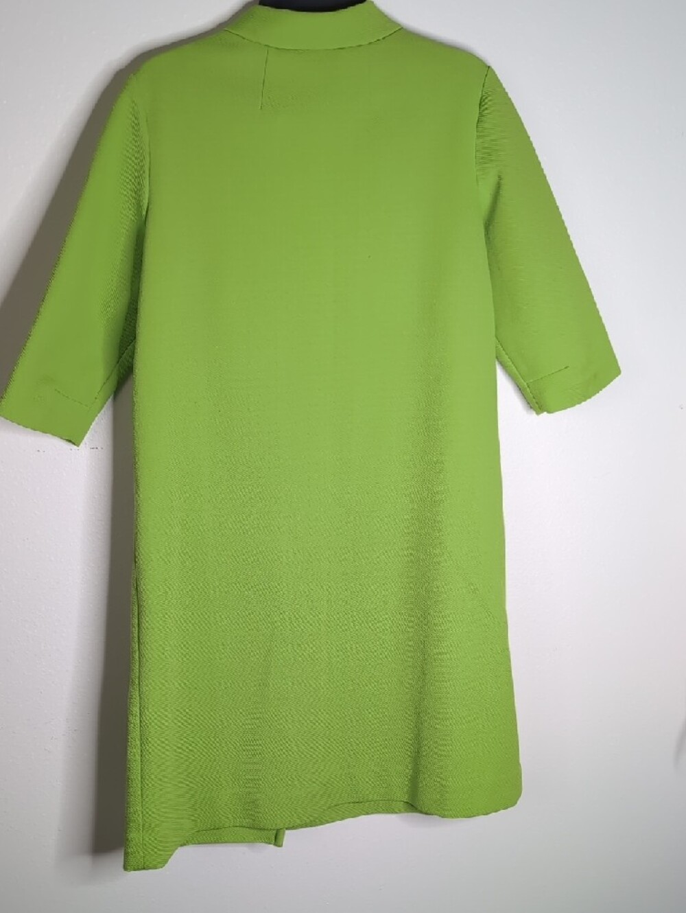 Bright Lime Green Vintage Button Front Dress - Picture 4 of 4